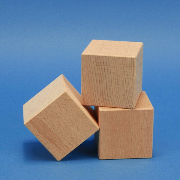 houten kubus blokken beuken 4,5 cm