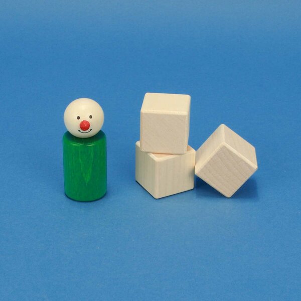 cubes en bois érable 3 cm