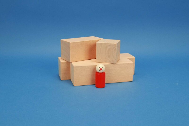 cubes en bois grandes 6 x 6 cm
