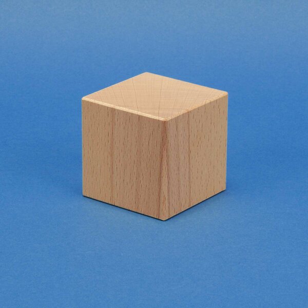 Wooden cube 70 mm for laser engraving and printing