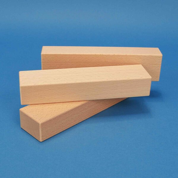 Holzbausteine aus Buche 18 x 4,5 x 3 cm