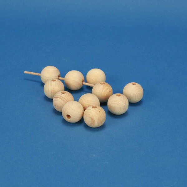 wooden balls beech Ø 30mm - 6mm drilled