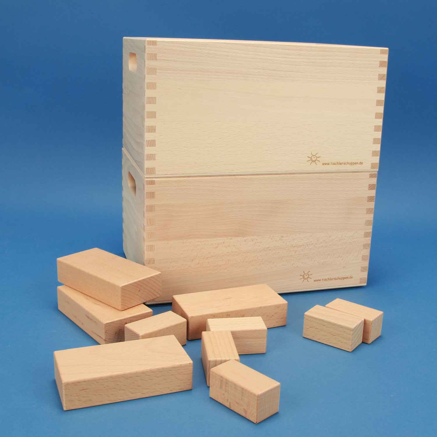Caisse de rangement grande sans des blocs en bois