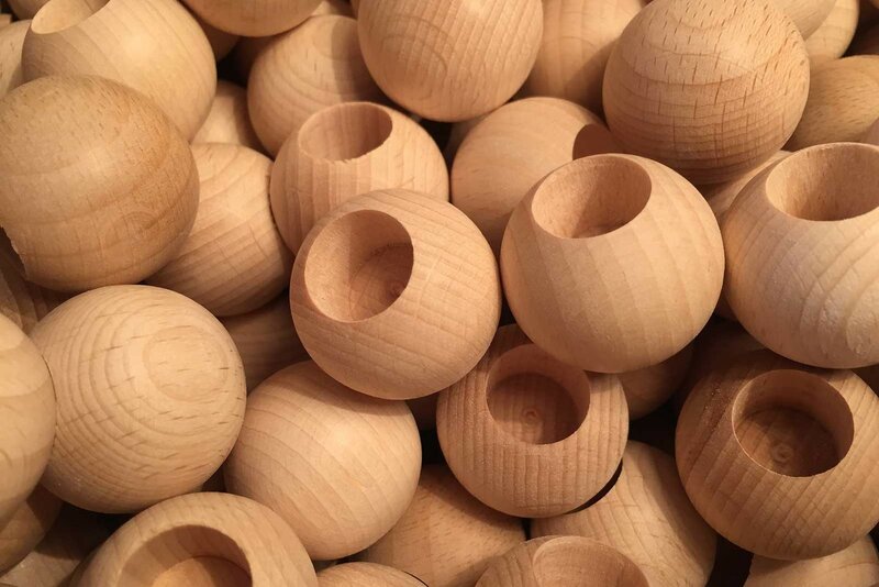 houten ballen spezial boorgat