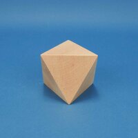 Platonischer Körper Oktaeder 10 cm aus Buche