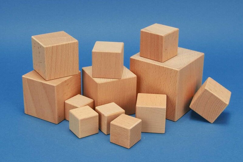 houten kubus beukenhout