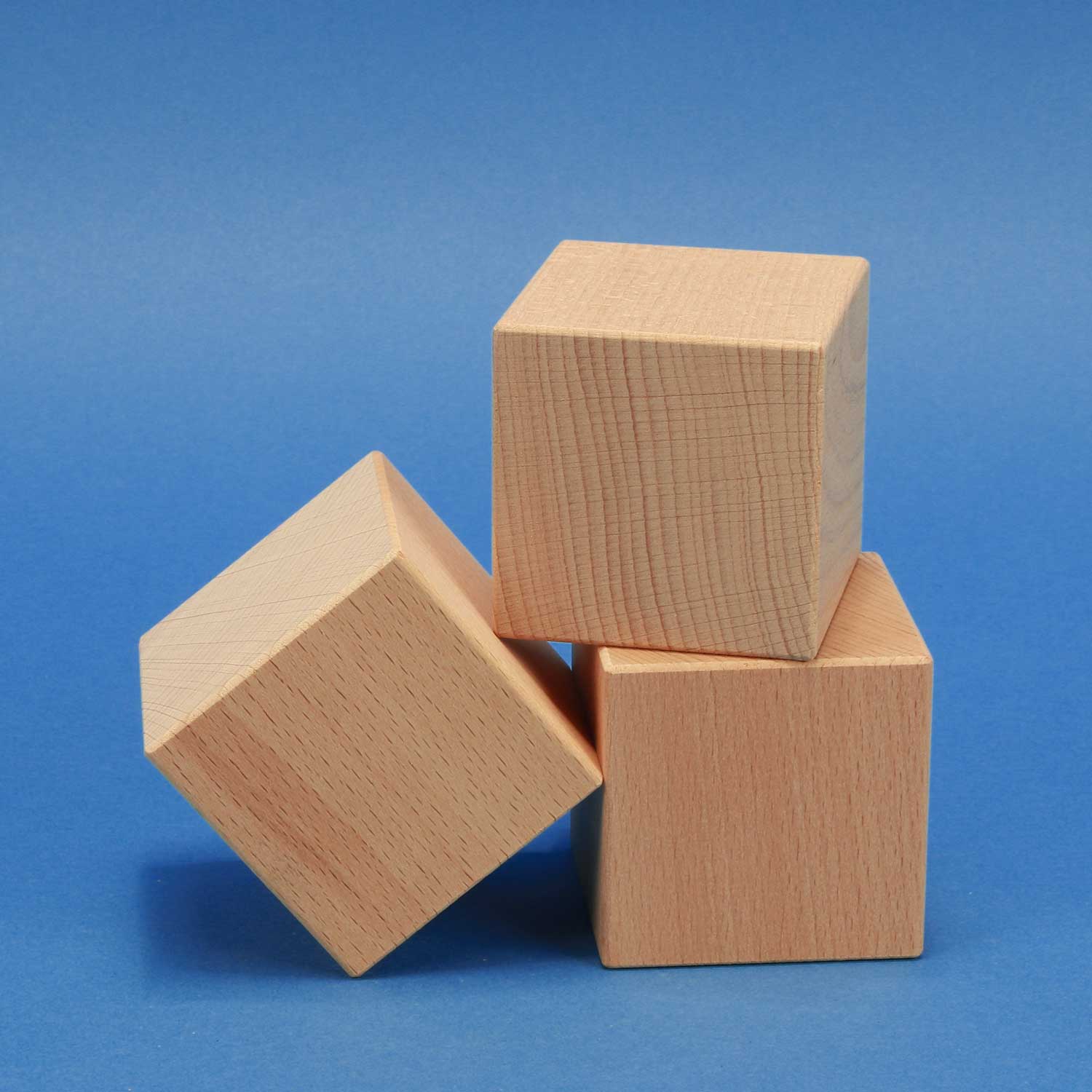 Wooden cubes for laser engraving and digital printing