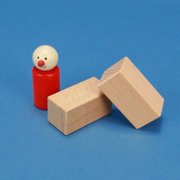 wooden building blocks 6 x 3 x 3 cm