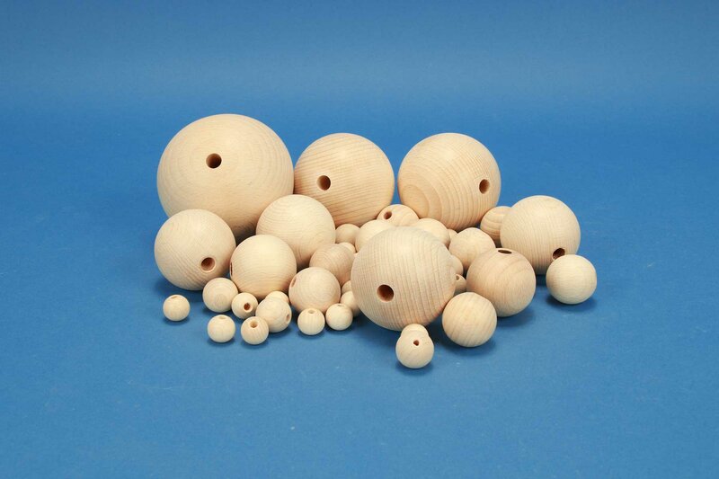 Wooden With And Without Holes, Large Wooden Sphere