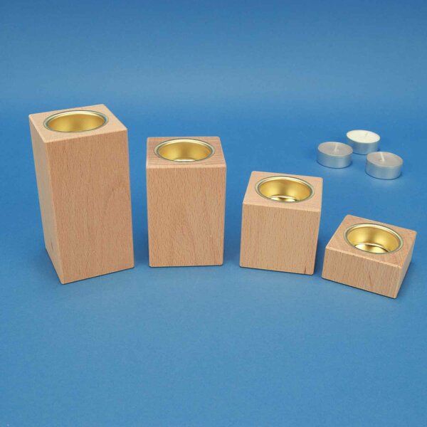wooden candle holder advent beech