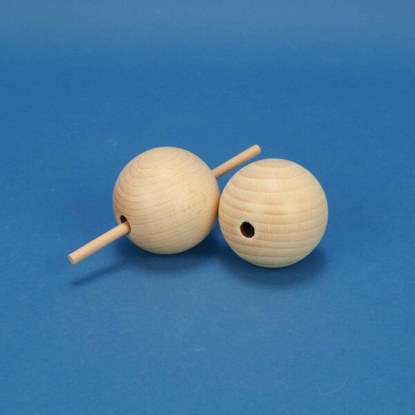 wooden balls beech Ø 50mm drilled 8 mm