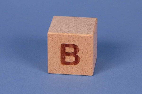 Cubes en lettres B positive
