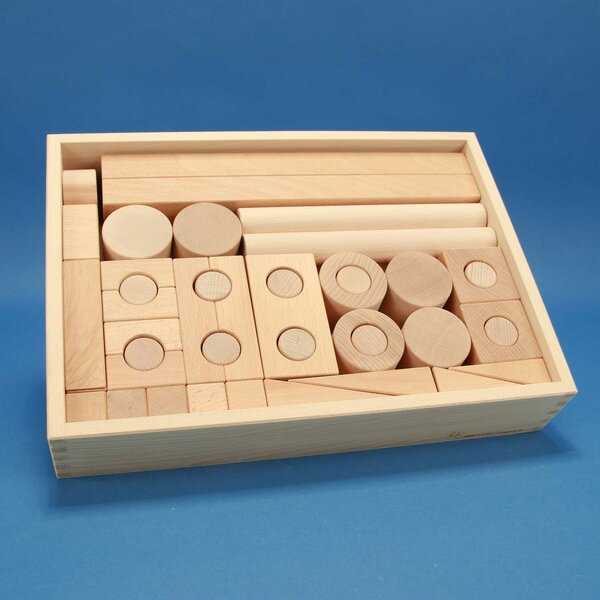 Froebel wooden blocks set 57