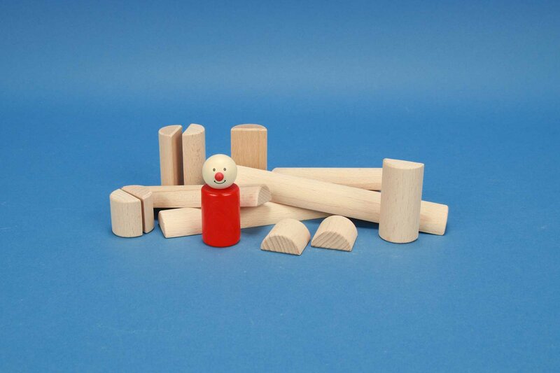 wooden half-pillar/cylinder Ø 3 cm