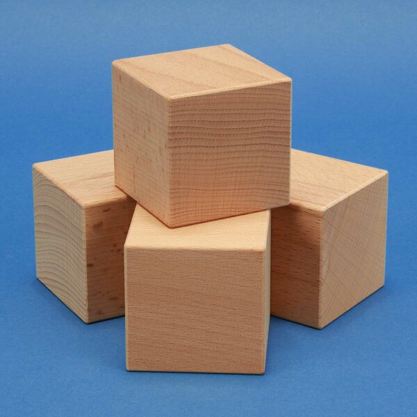 Wooden cube 50 mm for laser engraving and printing