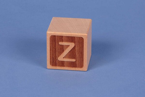 Cubes en lettres Z négatif